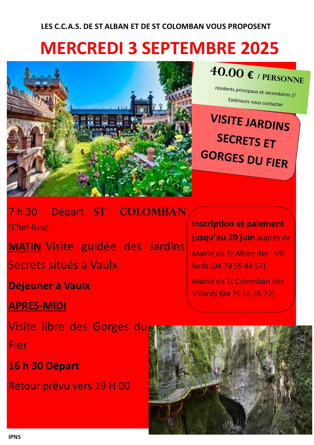 Affiche CCAS Sortie 2025